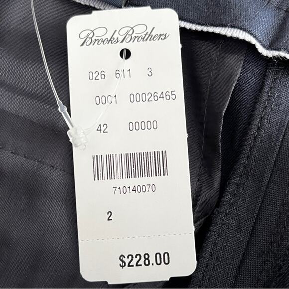 Brooks Brothers Navy Blue Lucia fit linen blend pants size 2 - Picture 8 of 12